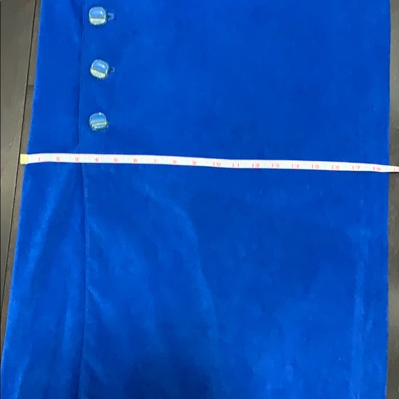 Vintage hand made skirt faux wrap - velvet like - Picture 13 of 16